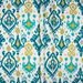 RK Classics Stella Ikat Emerald Fabric thumbnail image 2 of 3