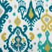 RK Classics Stella Ikat Emerald Fabric thumbnail image 3 of 3