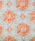 Waverly Malta Apricot Printed Fabric