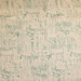 RK Classics French Script Aqua/Oatmeal Fabric