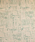 RK Classics French Script Aqua/Oatmeal Fabric
