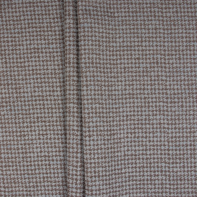 RK Classics Brown/Sky Houndstooth Fabric image 2 of 2