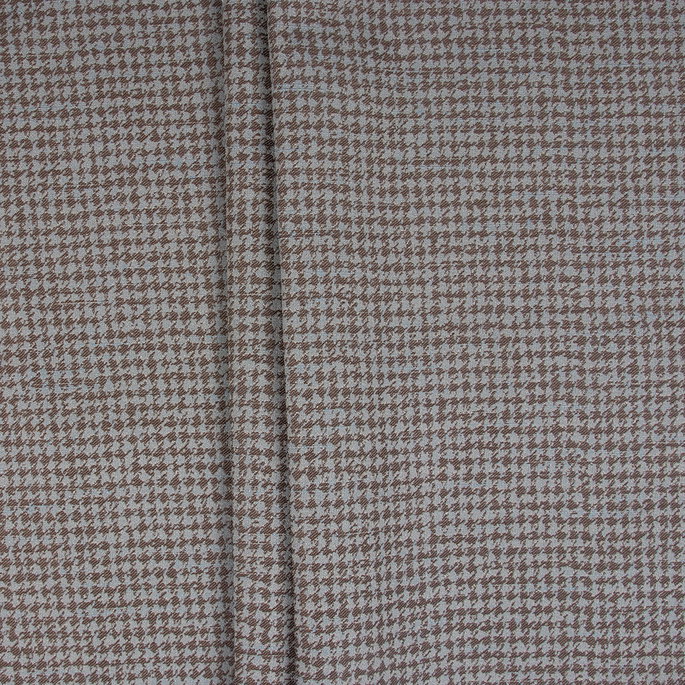 RK Classics Brown/Sky Houndstooth Fabric image 2 of 2