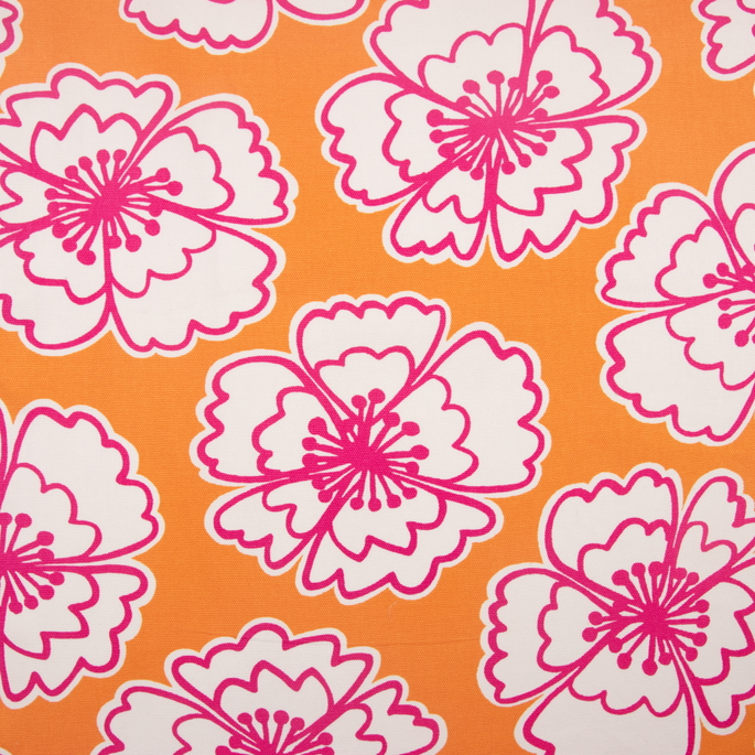 P. Kaufmann Snappy Poppy Tangelo Fabric image 3 of 3