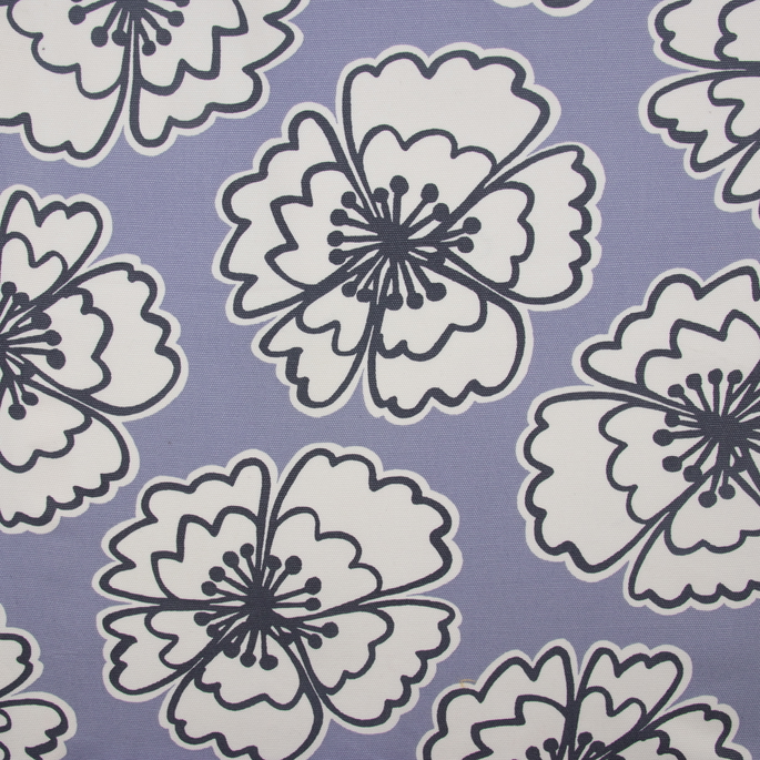 P. Kaufmann Snappy Poppy Periwinkle Fabric image 3 of 3
