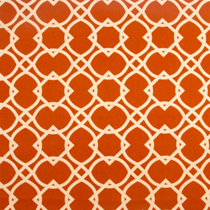 RK Classics Moroccan Lattice Tangerine Fabric image 1 of 2