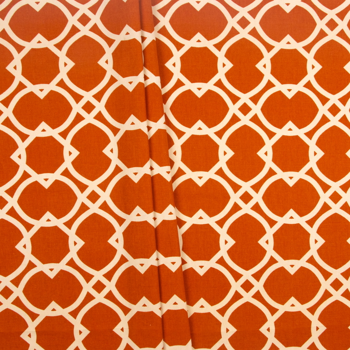 RK Classics Moroccan Lattice Tangerine Fabric image 2 of 2
