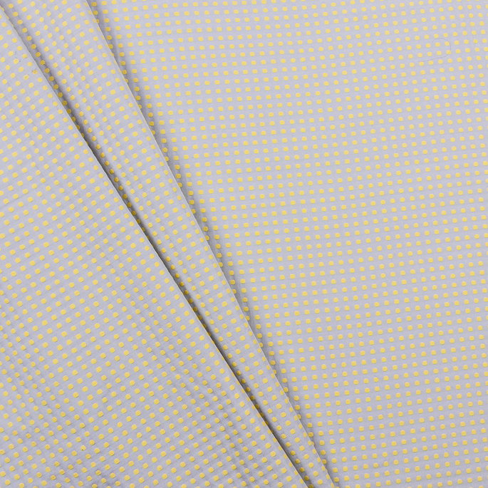 RK Classics Dotty Grey/Yellow Fabric image 2 of 2