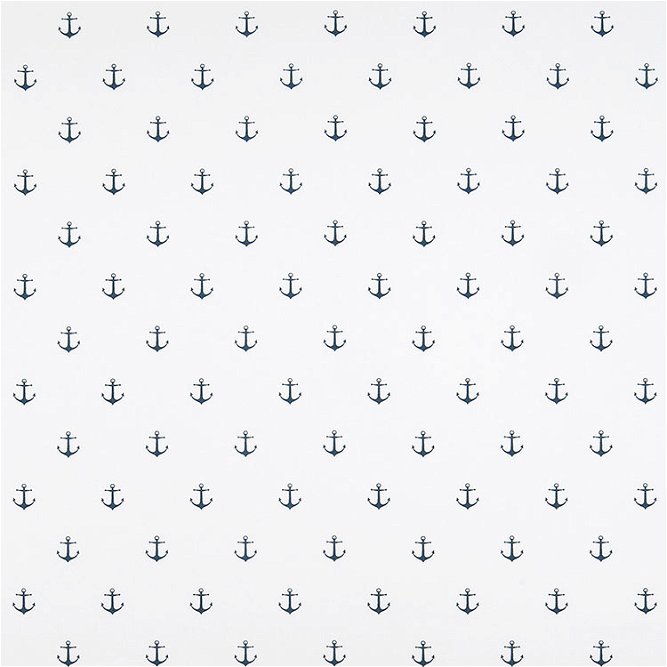 Premier Prints Mini Anchor White/Premier Navy Fabric