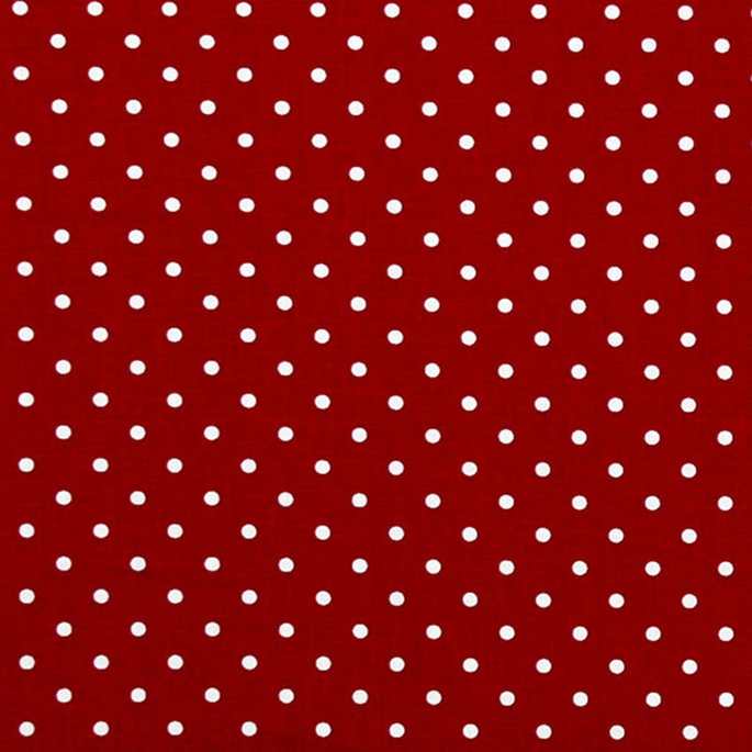 Premier Prints Mini Dot Lipstick/White Canvas Fabric image 1 of 1