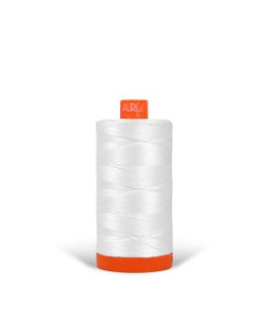 Aurifil 50 Wt Mako Cotton Quilting Thread - White