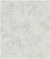Seabrook Designs Glisten Circles Teal & Off-White Wallpaper