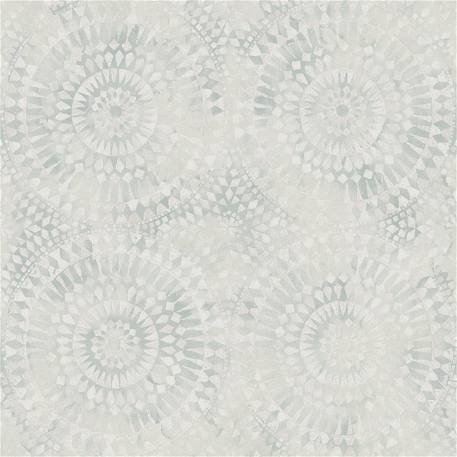 Seabrook Designs Glisten Circles Teal &amp; Off-White Wallpaper