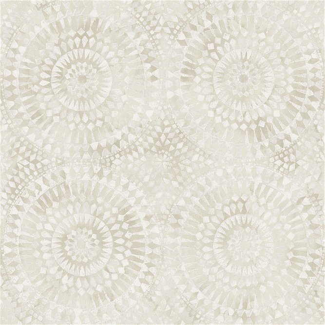Seabrook Designs Glisten Circles Light Greige &amp; Off-White Wallpaper