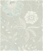 Seabrook Designs Shimmer Light Gray & Baby Blue Wallpaper