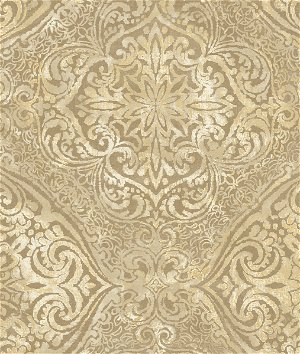 Seabrook Designs Palladium Metallic Gold & Taupe Wallpaper