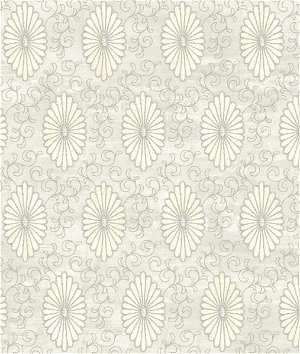 Seabrook Designs Palladium Medallion Off-White & Greige Wallpaper