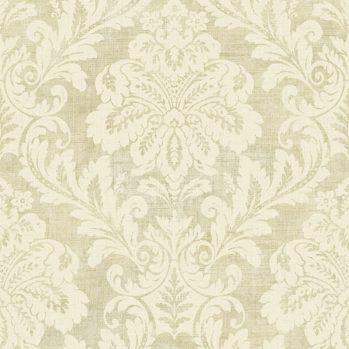 Seabrook Designs Shimmer Damask Buff & Off-White Wallpaper ...