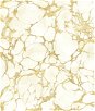 Seabrook Designs Patina Marble Metallic Gold & Off-White Wallpaper