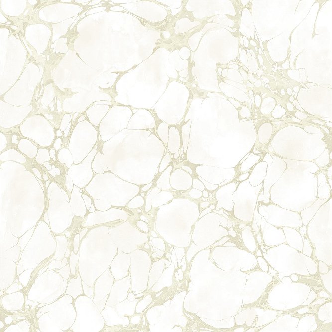 Seabrook Designs Patina Marble White &amp; Metallic Silver Wallpaper