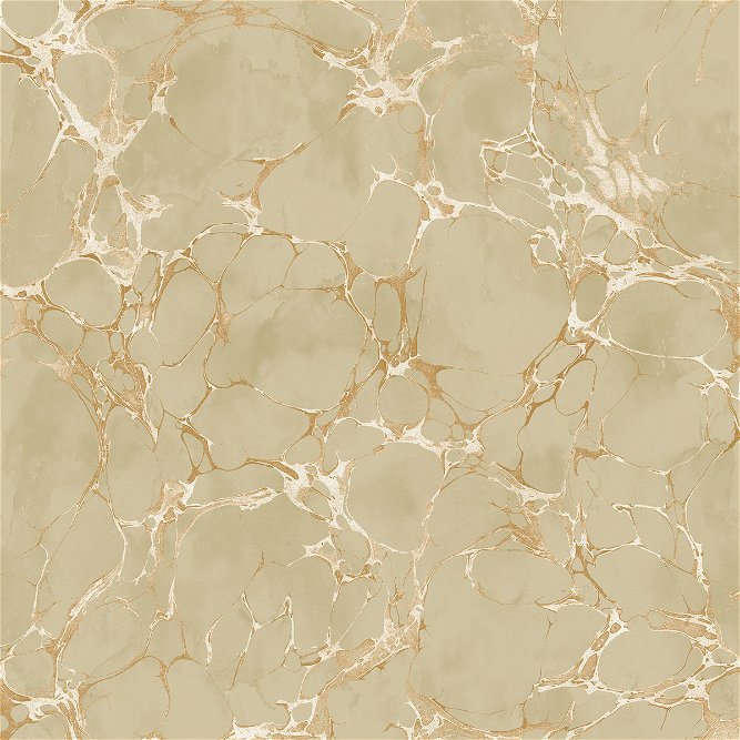 Seabrook Designs Patina Marble Latte &amp; Metallic Gold Wallpaper