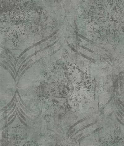 Seabrook Designs Brilliant Ogee Steel Gray & Pine Wallpaper