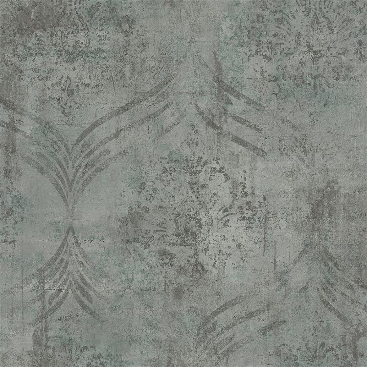 Seabrook Designs Brilliant Ogee Steel Gray & Pine Wallpaper
