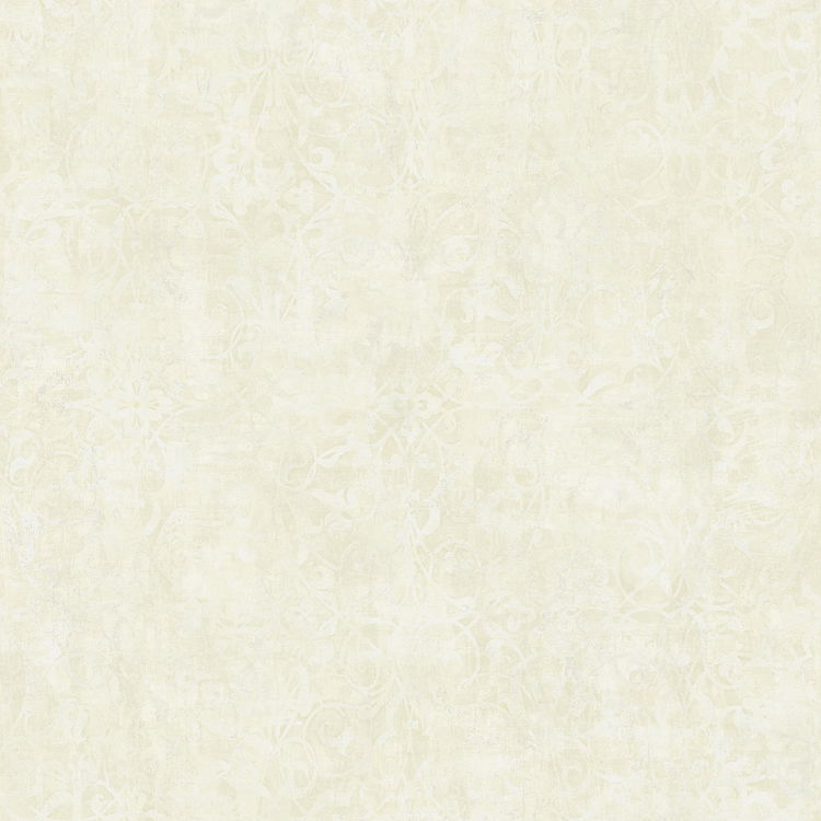 Seabrook Designs Brilliant Scroll Metallic Gold & Off-White Wallpaper
