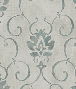 Seabrook Designs Brilliant Damask Pacific Rim & Gray Wallpaper