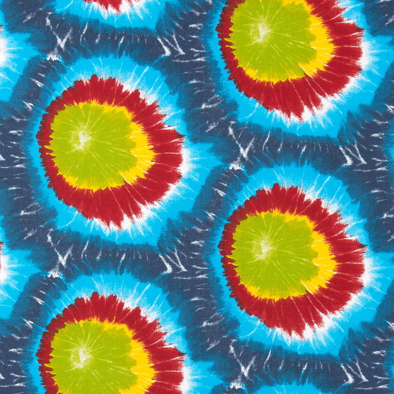 Premier Prints Mod Tie-Dyed Rainbow Canvas Fabric