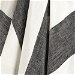 120&quot; Black Montauk Stripes Linen Fabric thumbnail image 2 of 2