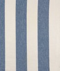 120" Blue Montauk Stripes Linen Fabric
