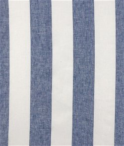 120" New Indigo Montauk Stripes Linen