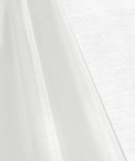 White Mirror Organza Fabric