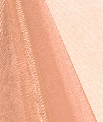 Orange Sherbet Solid Sheer Polyester Chiffon Fabric, Sheer, Extra Wide, Drapery, Home Decor, By The Yard