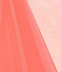 Coral Mirror Organza Fabric
