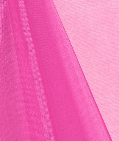 Hot Pink Mirror Organza Fabric