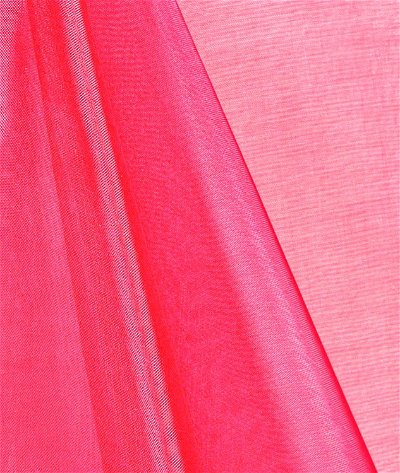 Neon Fuchsia Mirror Organza Fabric