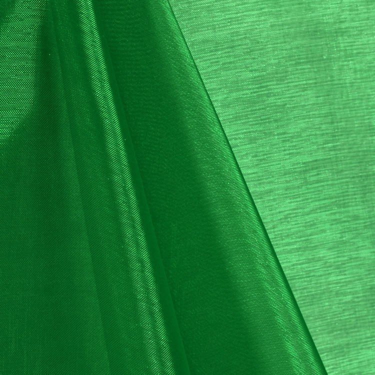 Flag Green Mirror Organza Fabric | OnlineFabricStore