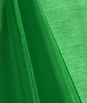 Flag Green Mirror Organza Fabric