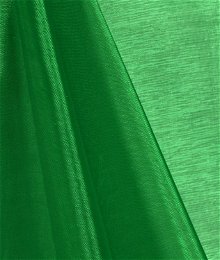 Flag Green Mirror Organza Fabric