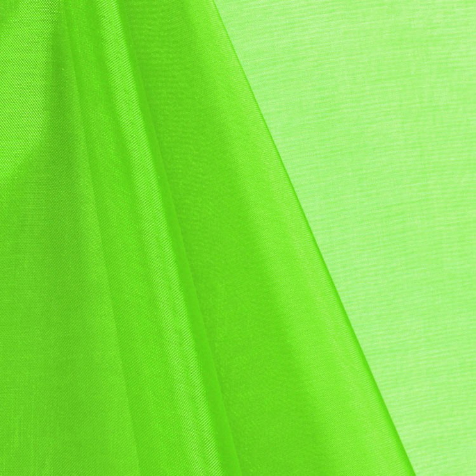 Neon Green Mirror Organza Fabric image 1 of 1