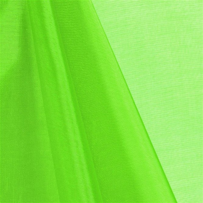 Neon Green Mirror Organza Fabric