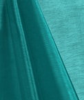 Teal Mirror Organza Fabric