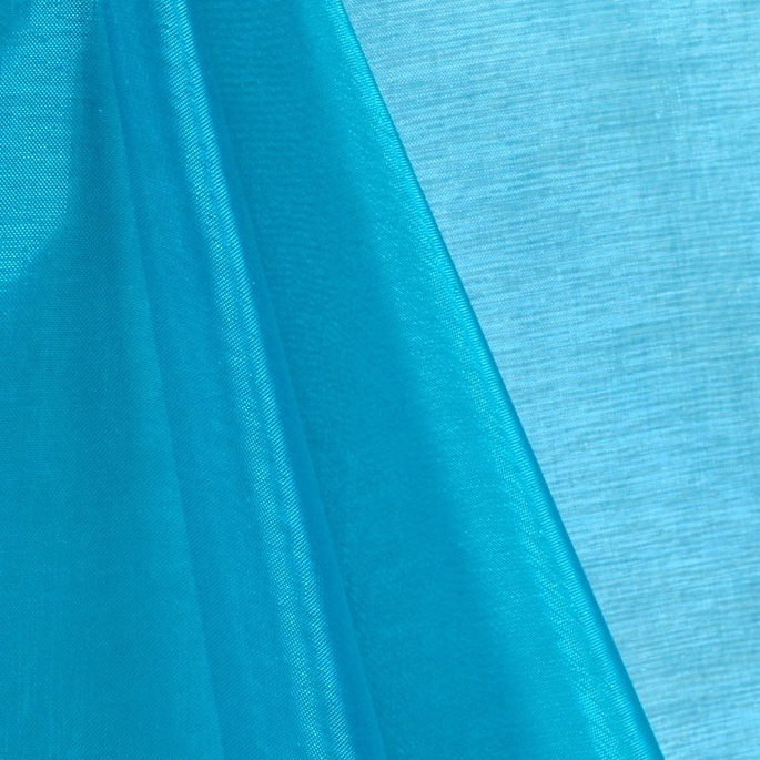 Turquoise Mirror Organza Fabric image 1 of 1