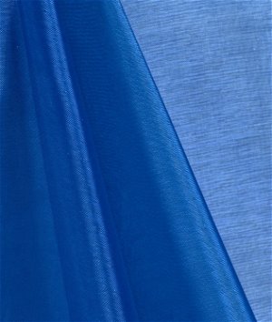 Shason Textile 55 Nylon Iridescent Solid Organza Fabric by the Yard, Blue