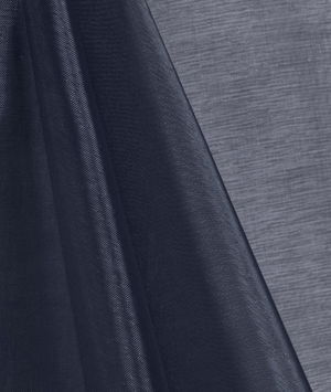 Navy Blue Mirror Organza Fabric