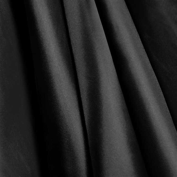 Black Costume Satin Fabric