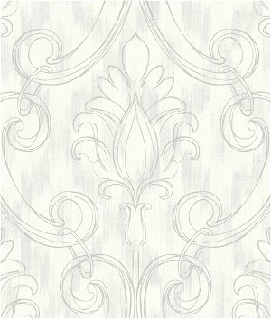 Seabrook Designs Pomerelle Gray & Off-White Wallpaper