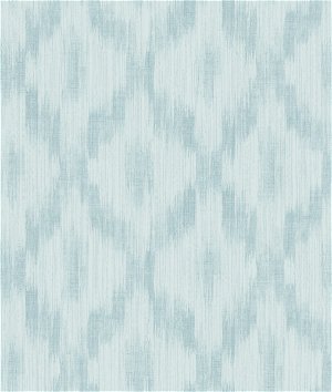 Seabrook Designs Pomerelle Ikat Turquoise Wallpaper